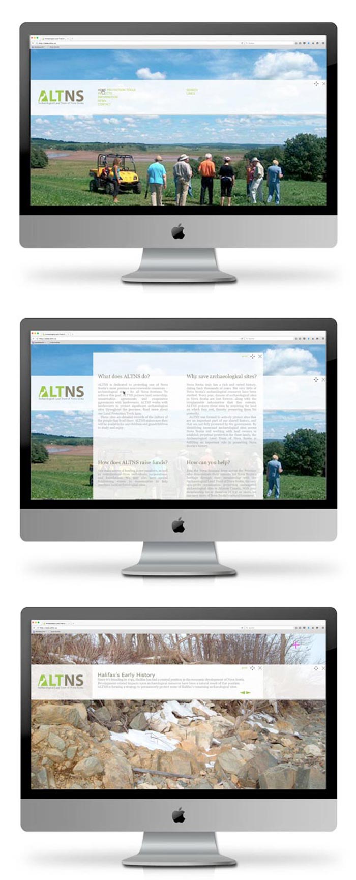 Internetseite ALTNS
